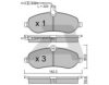 AISIN BPPE-1010 Brake Pad Set, disc brake